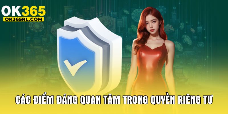 Các điểm đáng quan tâm trong quyền riêng tư Các điểm đáng quan tâm trong quyền riêng tư
